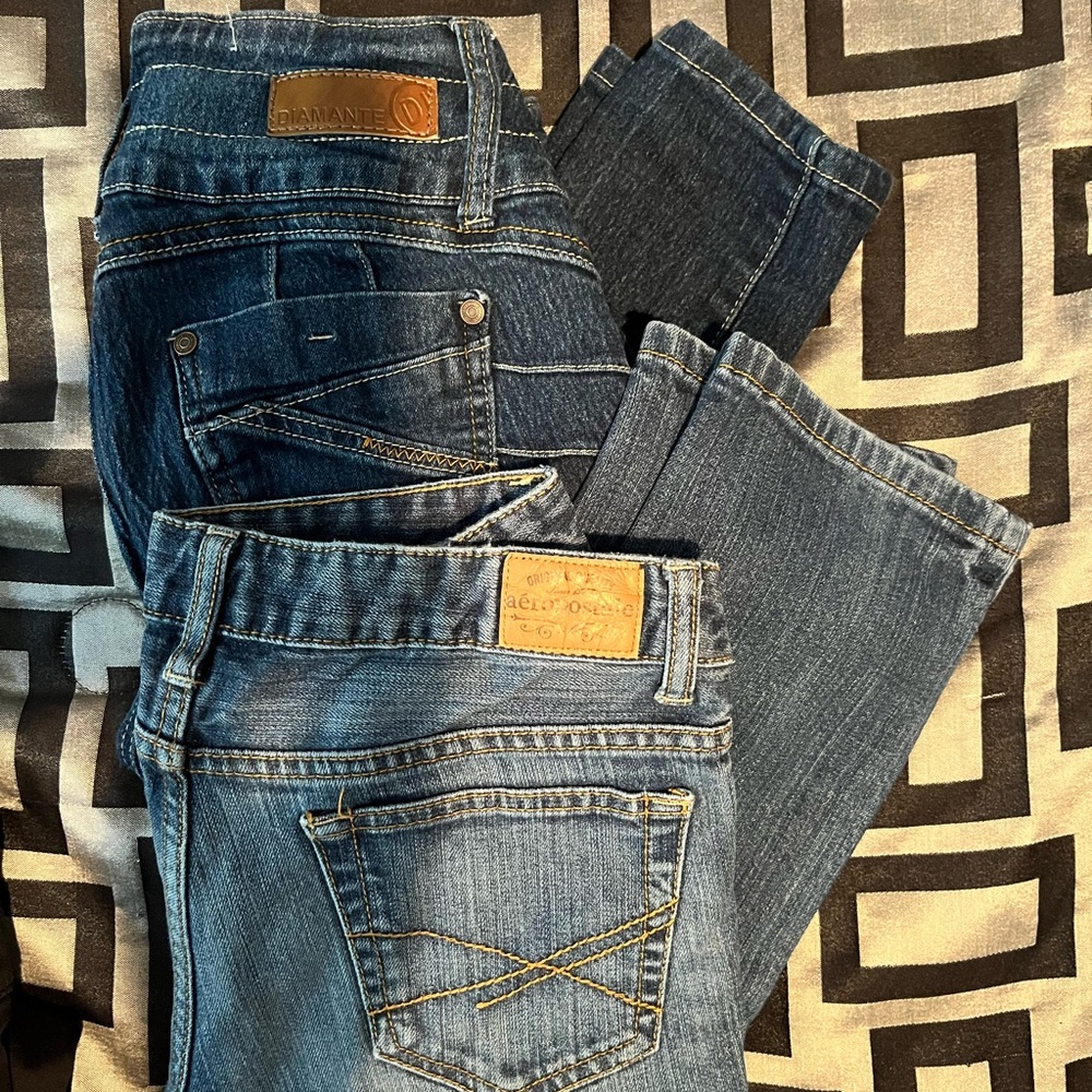 Women’s Aeropostale and Diamanté Jeans, Size 5